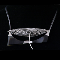 Luxus Schmuck Collection - Silber Collier mit Horn