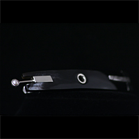 Haarspange aus silber und Horn mit Perle